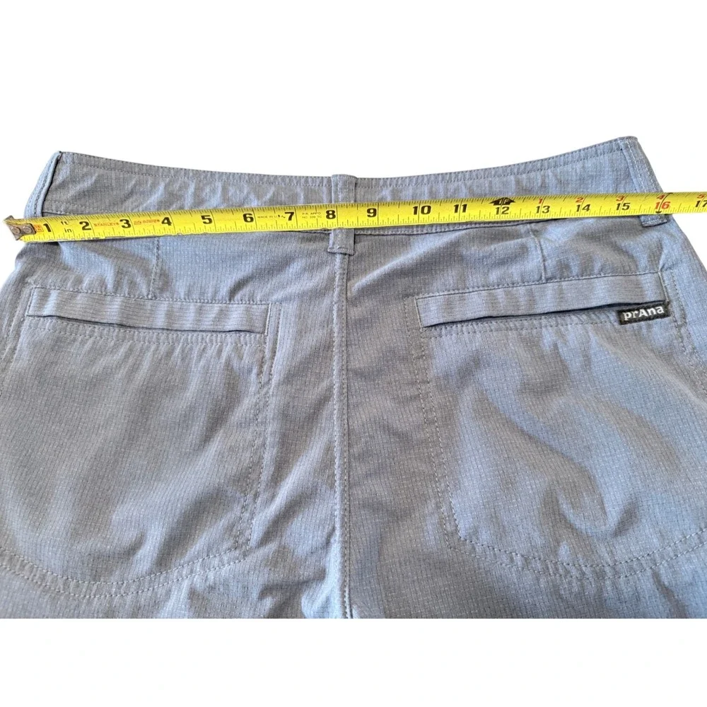 Prana Zion Shorts Mens 30 Blue Grey Stretch Hiking Climbing Outdoor 8 Inseam - Picture 6 of 8
